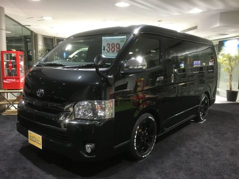 新車ハイエースバン　ダークプライム2　ブラック　ライトカスタムコンプリート